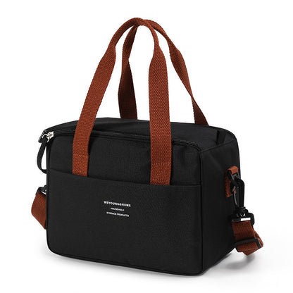 Black 5L workday lunch bag with shoulder strap