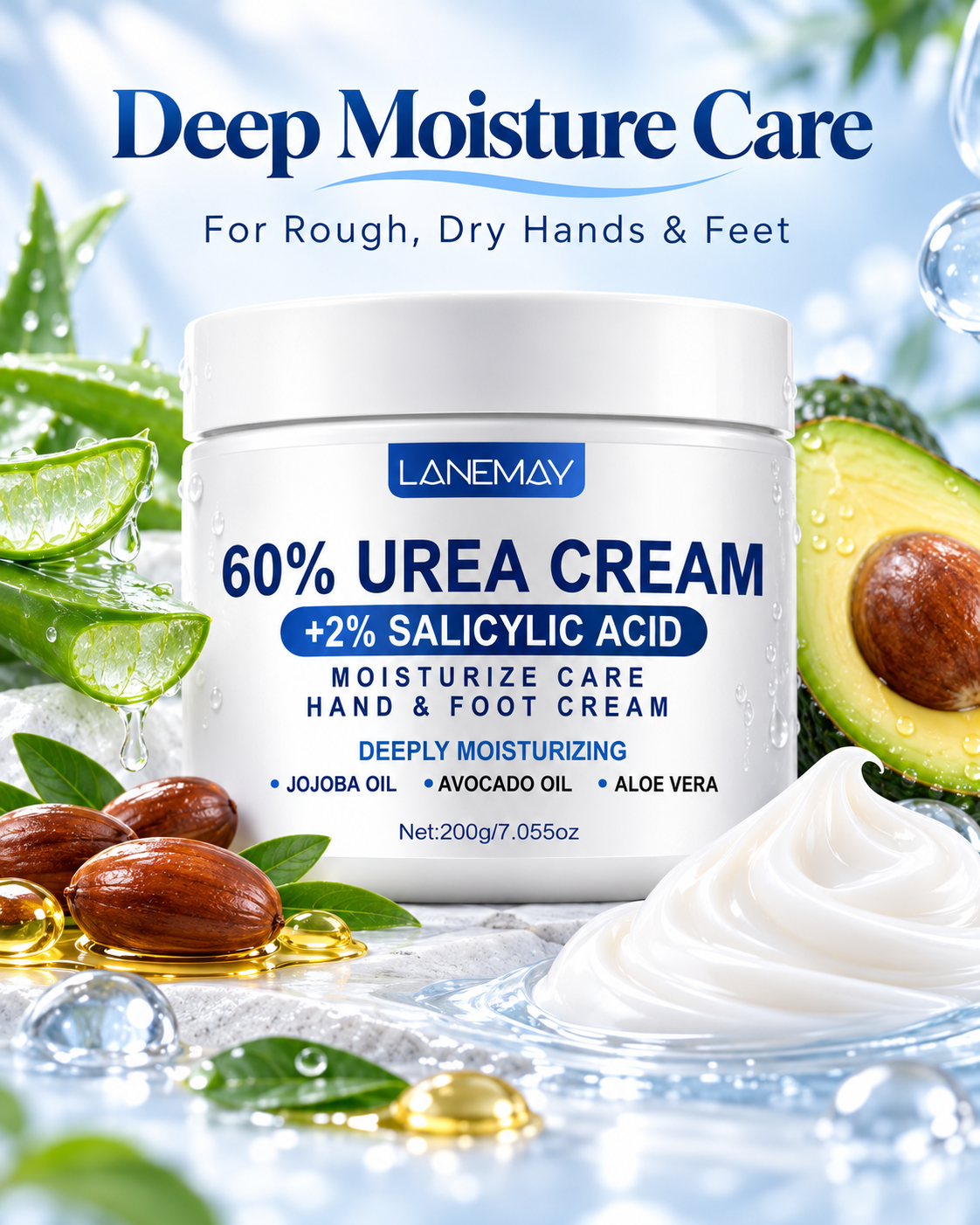 LANEMAY 60% Urea Cream + 2% Salicylic Acid deep moisture care hero
